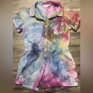 Tye Dye Jean Romper